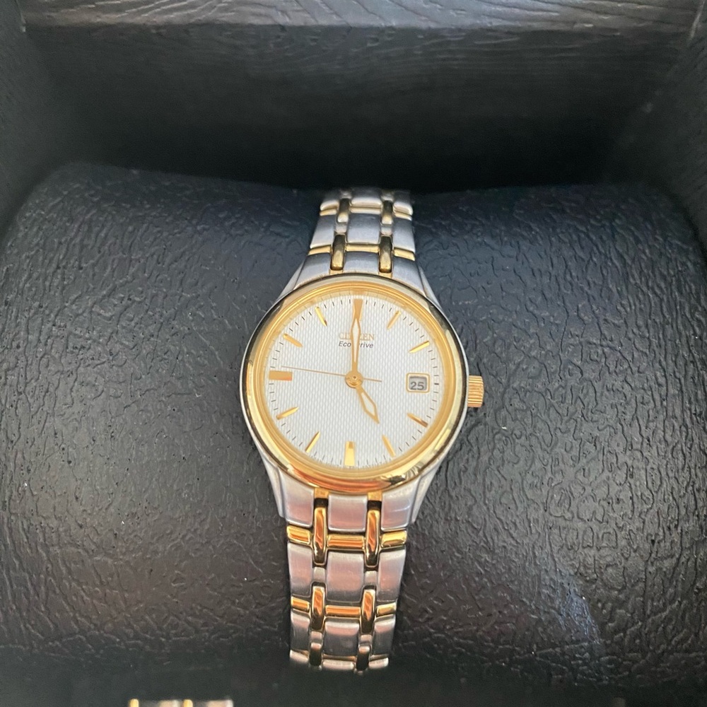 Citizen Women's Eco-Drive Two Tone Stainless Steel Bracelet Watch 25mm